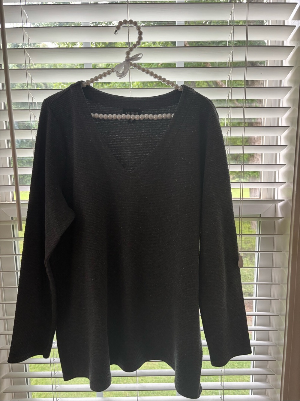 J. Jill Charcoal V-Neck Sweater - Picture 5 of 6